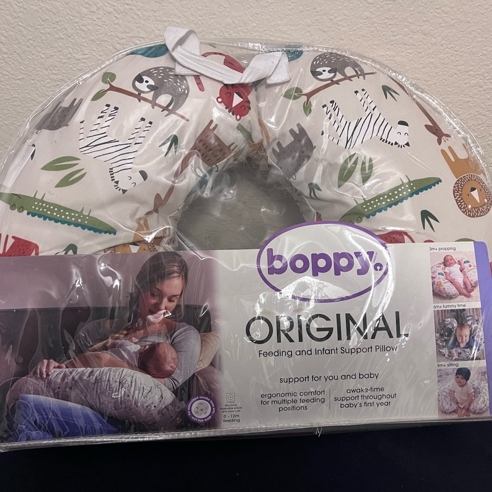 Brand New, never used Original Boppy pillow - Neutral Jungle
